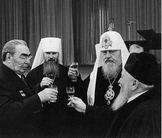 Патриарх Пимен и Брежнев