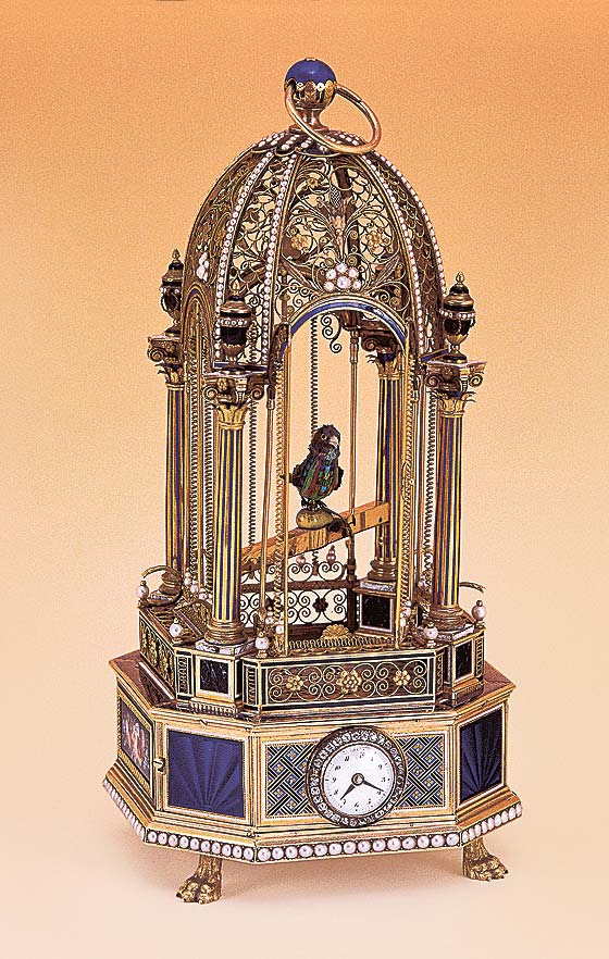 Поющая птица Jaquet-Droz XVIII века.