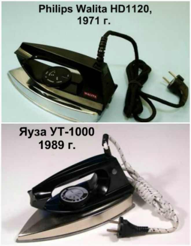 Philips Walita HD1120, Нидерланды, 1971 года и Яуза УТ-1000, СССР, 1989 года. Philips Walita HD1120 Нидерланды 1971 года и Яуза УТ1000 СССР 1989 года