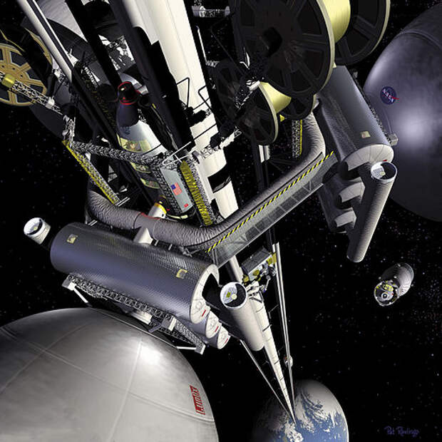 Космический лифт в фантазии NASA