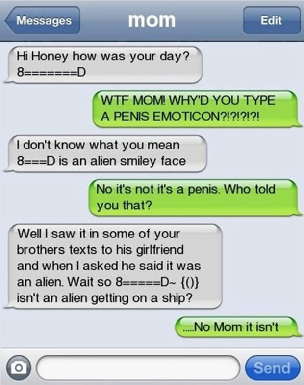 Funny Mom Text