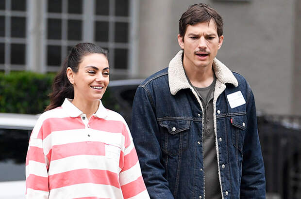 Мила Кунис и Эштон Катчер на романтической прогулке: новые фото пары