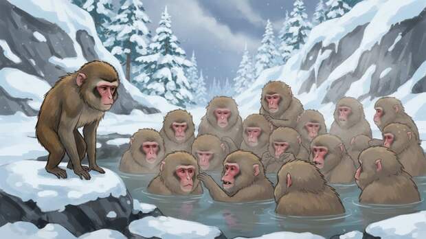 Зоопсихолог Малетина: Панч навсегда останется чужаком в стае макак