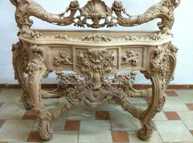 Very ornate wood carving