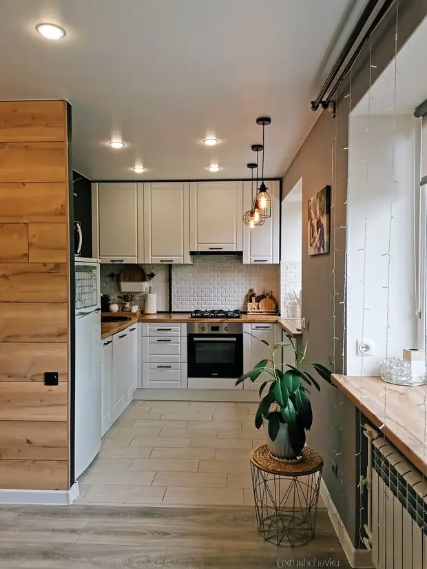 До и после: невероятное преображение кухни 6 м² в хрущевке своими силами