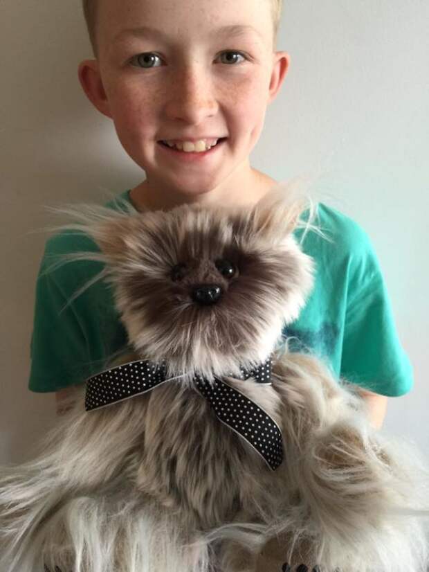 12-Year-Old Boy Learns To Sew To Make Over 800 Stuffed Animals For Sick Children