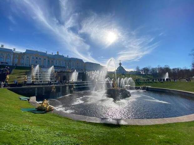 Сезон фонтанов в музее-заповеднике «Петергоф» начнется в конце апреля