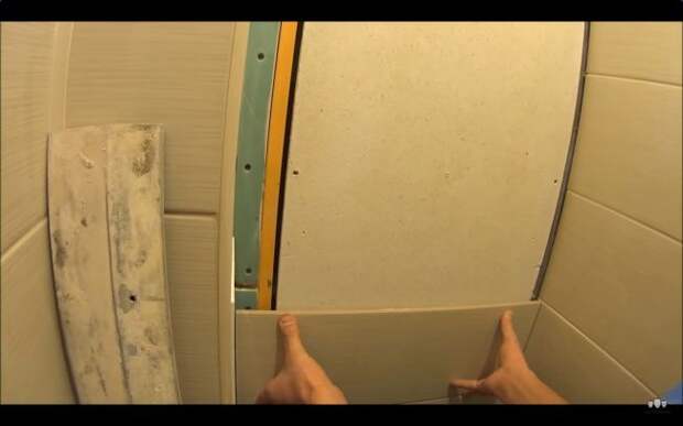 Монтаж потайного люка в ванной комнате