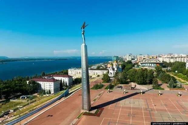 Самара с высоты.