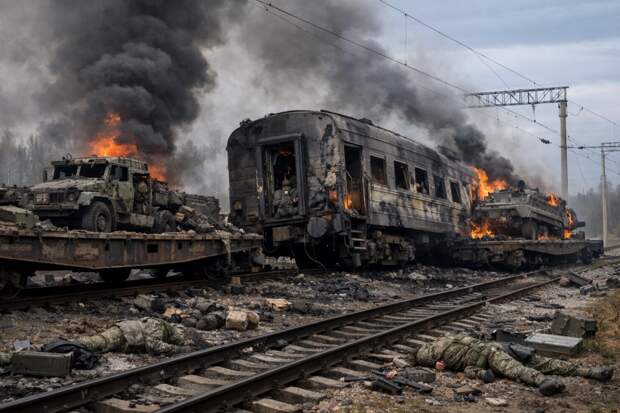 ВС РФ сорвали переброску резервов ВСУ под Сумы ударом по двум эшелонам