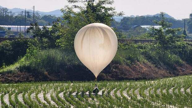 КНДР запустила около 600 воздушных шаров с мусором в Южную Корею