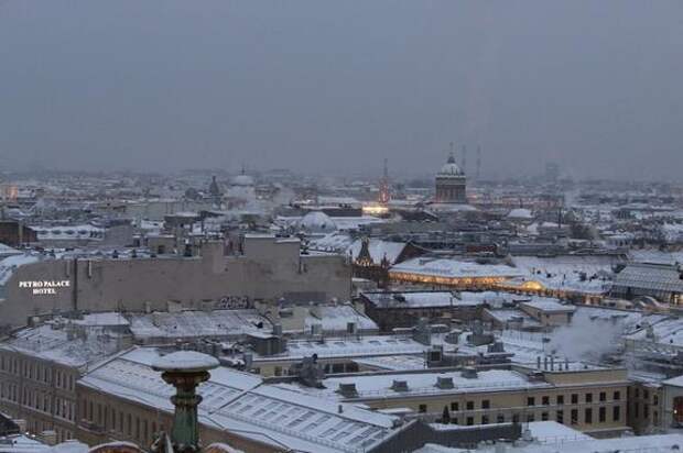 Циклон «Валли» накроет Петербург снегом с двух сторон