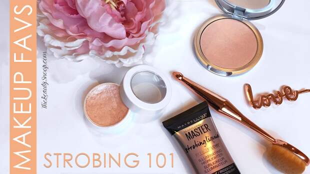 Strobing 101 strobing for beginners, highlighters, best highlighters for fair skin, Maybelline Strobing Liquid, The Balm Mary Lou Manizer, Colour Pop Cheek Shock Highlighter