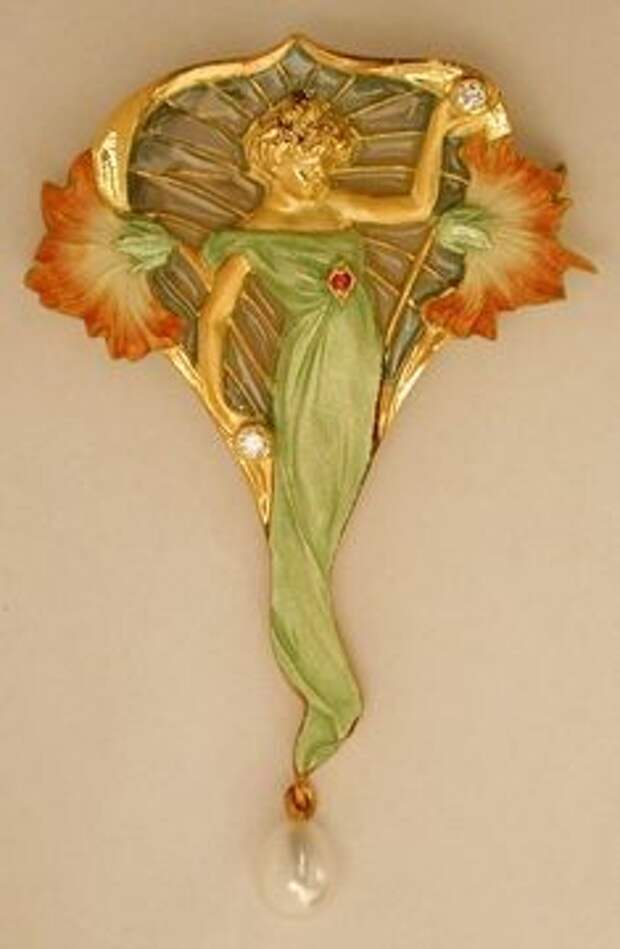 Art Nouveau pendant/brooch, Masriera