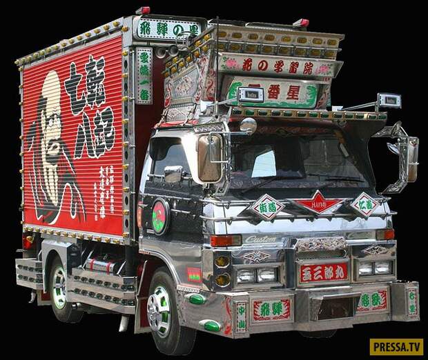 Декотора - художественный тюнинг грузовиков в Японии (13 фото)