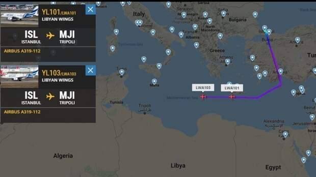 Турецкие самолеты совершили авиарейс в Ливию с боевиками на борту