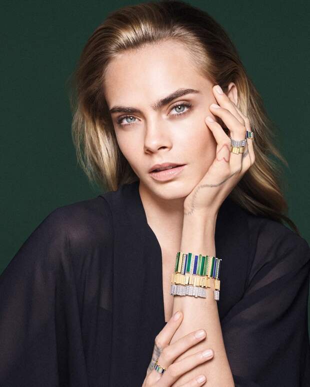 Кара Делевинь в рекламной кампании Gem Dior