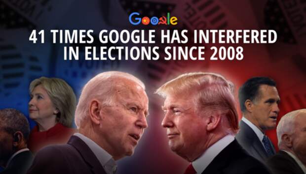 41 Times Google Has Interfered in US Elections Since 2008