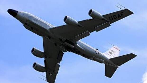 Американский самолет Boeing RC-135 на британской базе Милденхолл