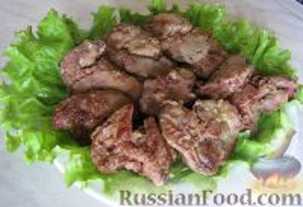 Фото к рецепту: Жареная куриная печень