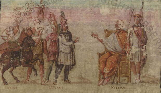 Сцена из Энеиды в иллюминированном Кодексе Вергилия, V век н.э. - Карьера римского офицера | Warspot.ru