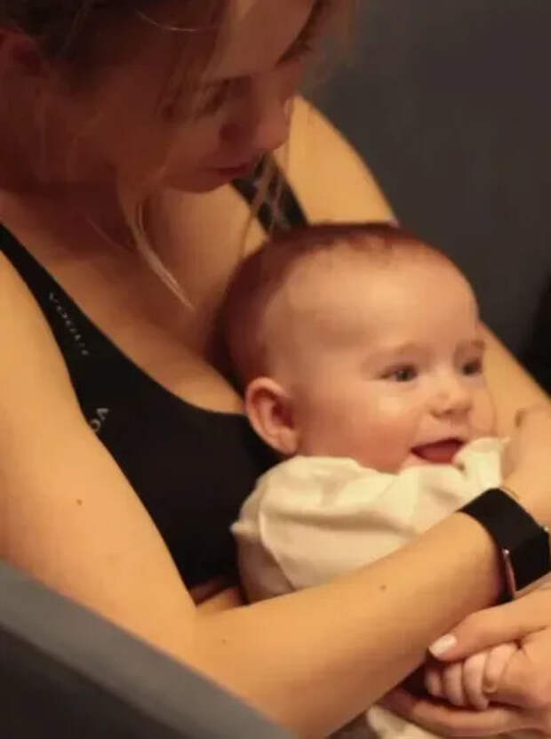 Александра Трусова с сыном