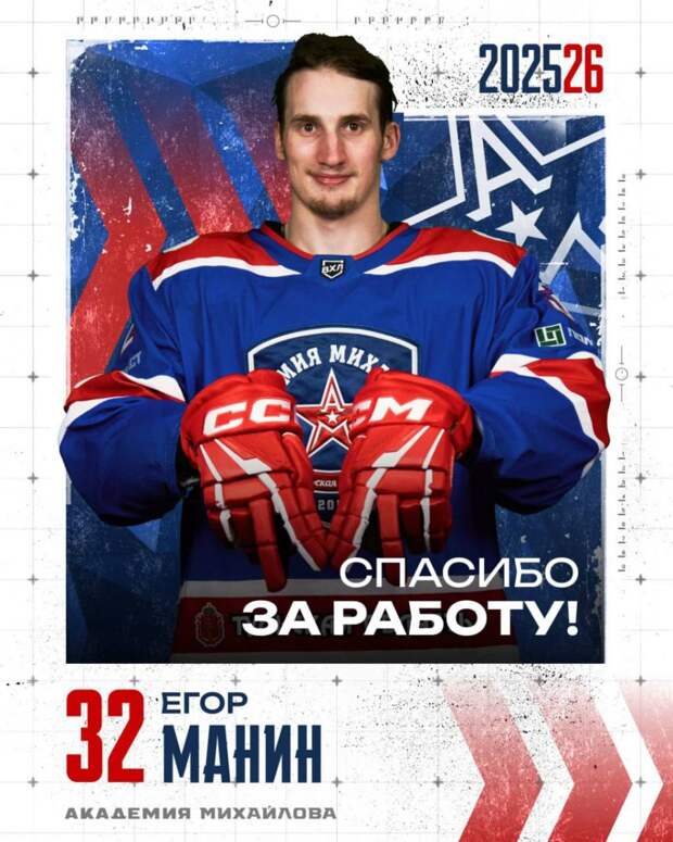 Нападающий Егор Манин покинул АКМ