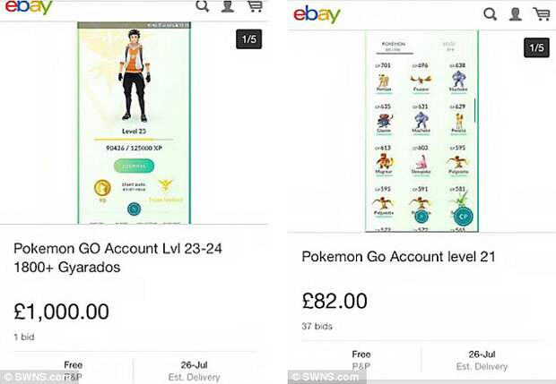 Игроки, которые покупают и продают аккаунты на eBay, рискуют оказаться забаненными, так как это нарушает правила Niantic.  Pokemon GO, лондон, покемоны, учительница