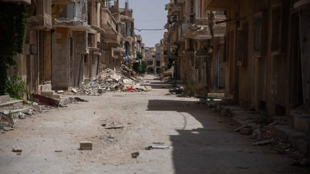 Замаскированную базу сирийских террористов в Пальмире ликвидировали