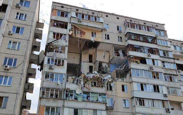 Дом, в котором произошел взрыв