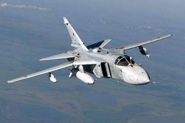 Дозаправка Су-24МР в воздухе
