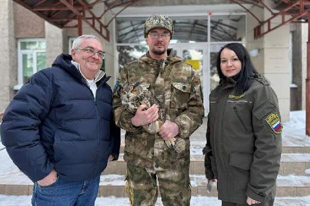 В Центр охраны хищных птиц передали филина