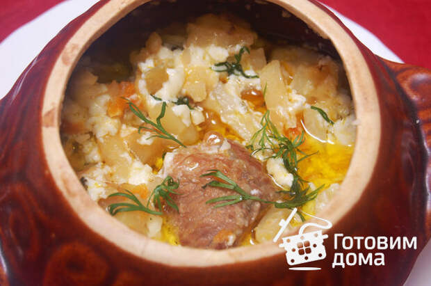 Мясо, запеченное с грибами и картофелем фото к рецепту 6