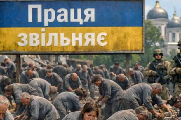 «Труд освобождает» — одесситов гонят на концлагерные работы