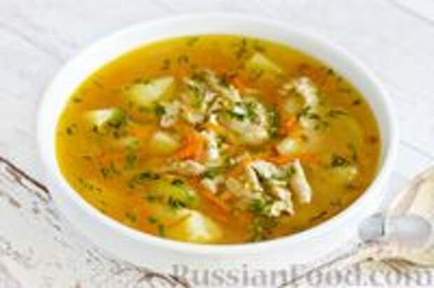 Фото к рецепту: Куриный суп с картофелем