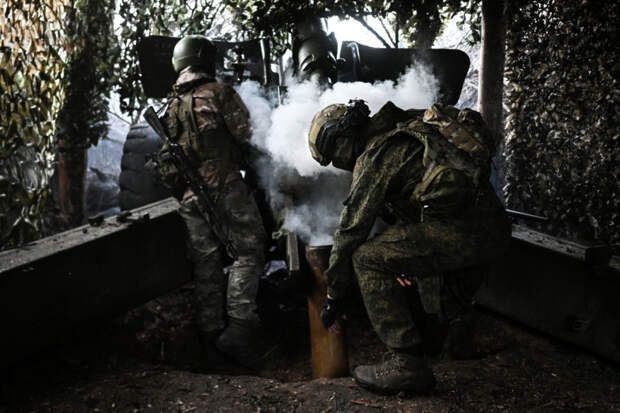 Военнослужащие ВС РФ в зоне СВО на Северском направлении