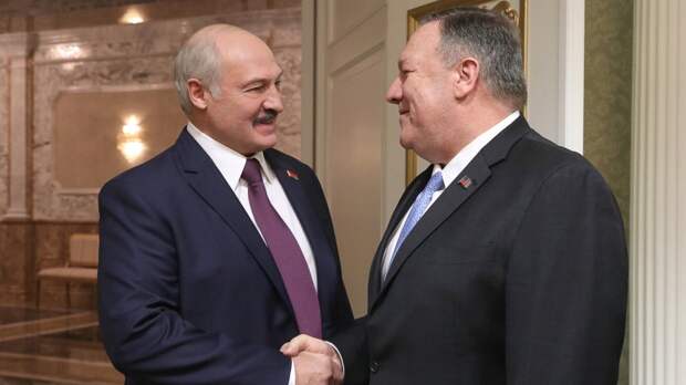 Лукашенко и Помпео. Фото из открытых источников.