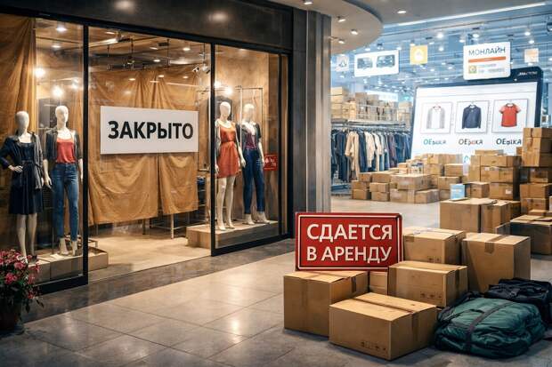 Магазины одежды в России закрываются на фоне развития интернет-торговли
