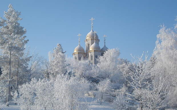 Image result for фото храмы в снегу