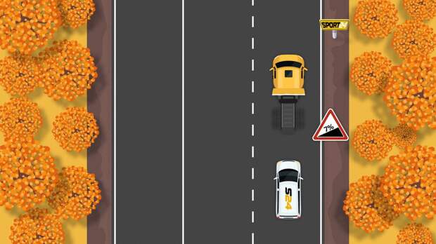 Хитрый вопрос экзамена в ГАИ: можно ли опередить другой автомобиль в данной ситуации?