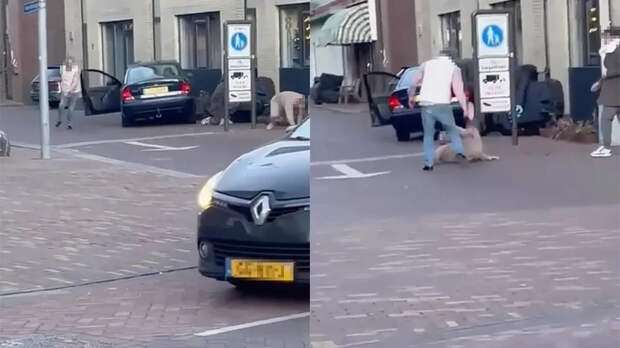 Уличная ссора закончилась наездом на людей