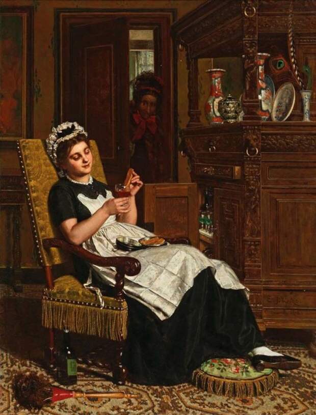 Эверт-Ян Бокс, «Приятно прислуживать для себя», 1882 год Эверт-Ян Бокс, «Приятно прислуживать для себя», 1882 год