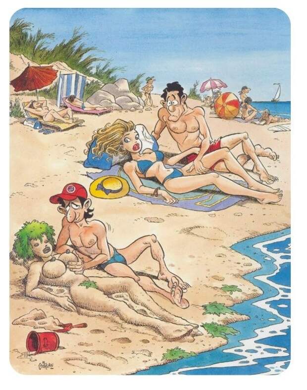 Nudist family cartoon - 🧡 Лето", 1975 / Golden Section.