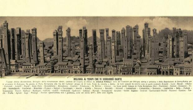 Такой Болонью видел итальянский поэт, мыслитель и богослов Данте Алигьери (1265-1321 гг.). | Фото: m.technologijos.lt. Такой Болонью видел итальянский поэт, мыслитель и богослов Данте Алигьери (1265-1321 гг.). | Фото: m.technologijos.lt.