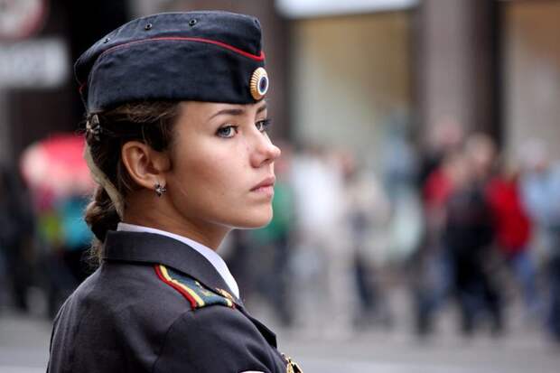 Женщина в погонах армия, девушки, полиция