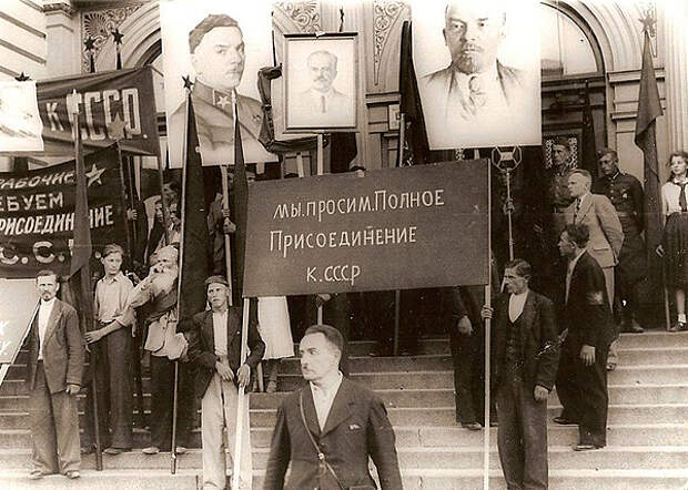 Прибалтика входит в СССР, 1940 г.|Фото: diletant.media
