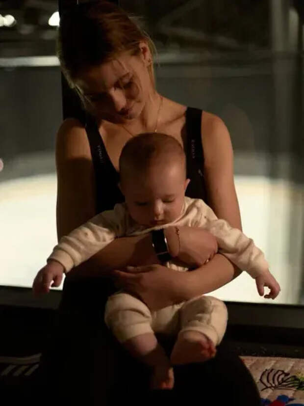 Александра Трусова с сыном