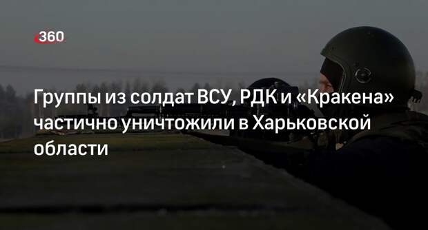 ТАСС: в Харьковской области частично уничтожили группу из ВСУ, РДК и «Кракена»