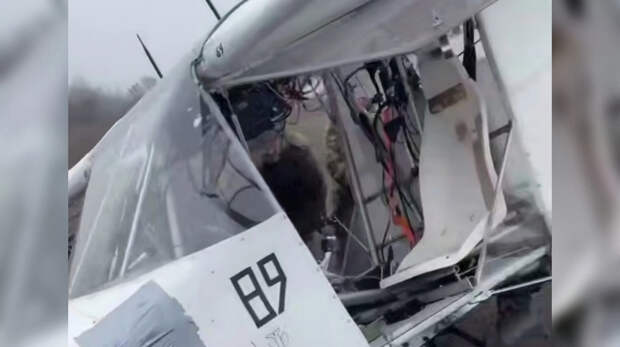 В зоне СВО сбит бомбардировщик ВСУ с отметками о выполненных задачах: видео