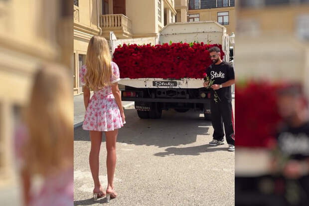 Подписчики раскритиковали блогера Гасанова, который подарил девушке 10 тыс. роз